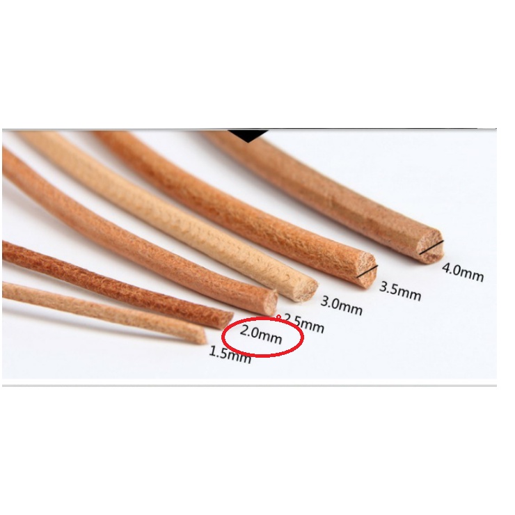 Dây da tròn - phụ kiện làm đồ da handmade