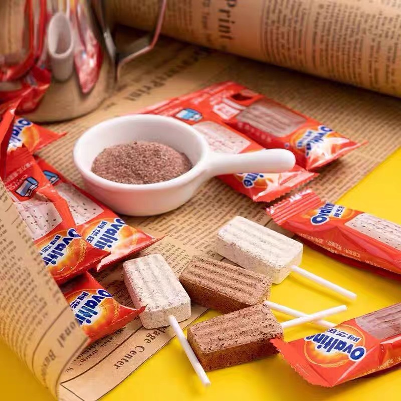 Kẹo Marshmallow Nhân Socola Chảy Ovaltine / Keo cacao sữa / Kẹo que kem / Sữa Ovaltine - Tách Lẻ