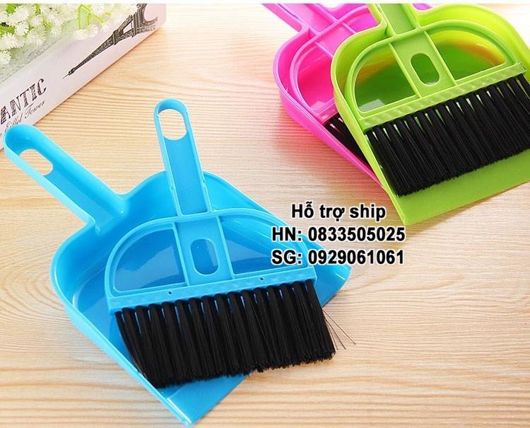 Hanpet - Hót phân chó mèo kèm chổi mini, chổi quét, ki hót rác, bộ dụng cụ làm vệ sinh chổi vệ sinh máy tính / chổi quét bàn phím / vệ sinh mini