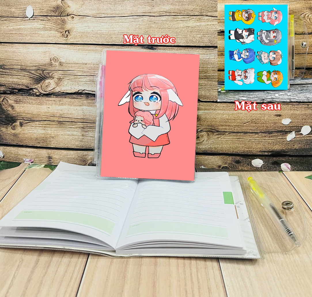 Sổ tay nhỏ kèm bút Hero Among-Hero Team các nhân vật