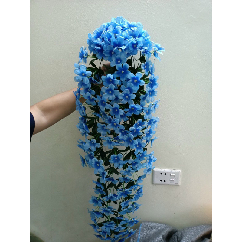 Hoa giả/ Hoa lụa - Chùm hoa đỗ quyên treo tường