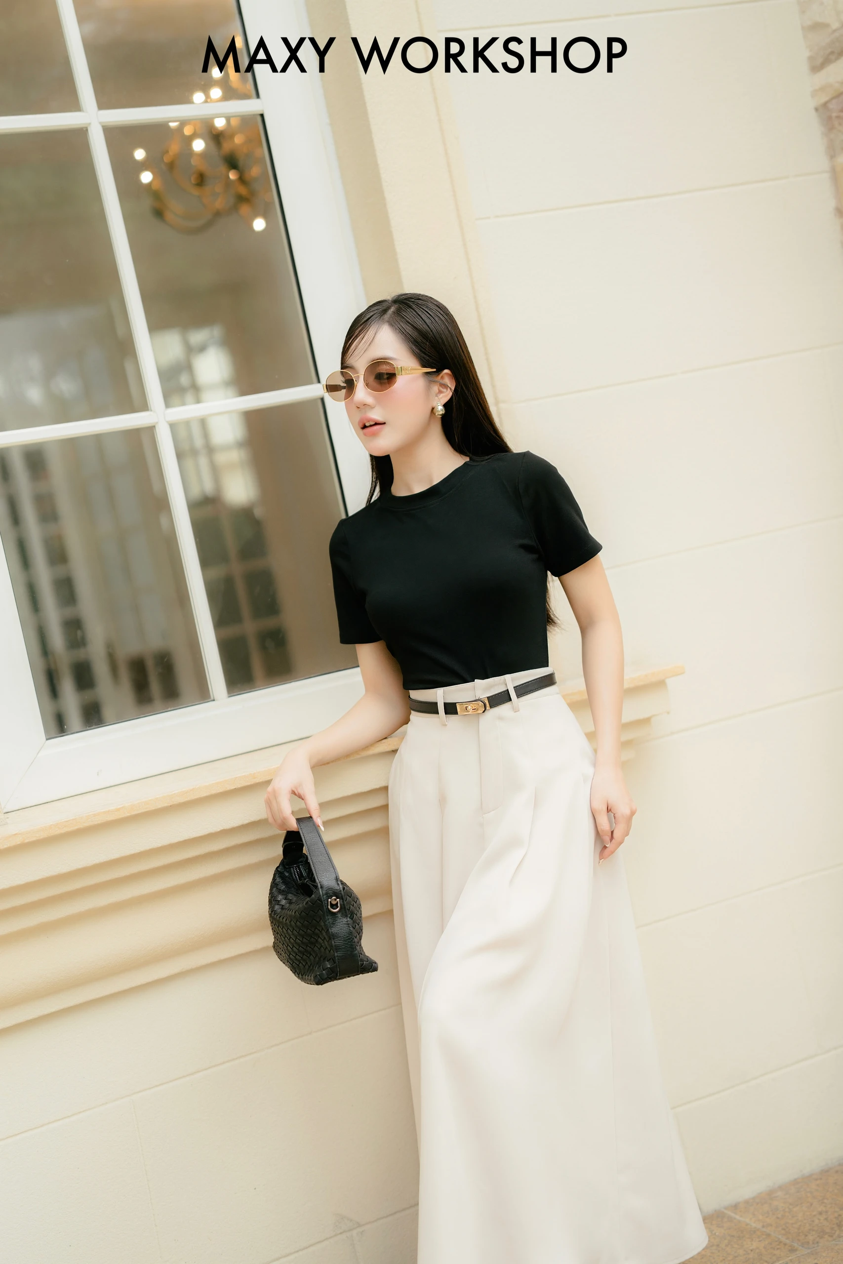 Áo thun tay ngắn ôm dáng Lady Tee Maxy Workshop