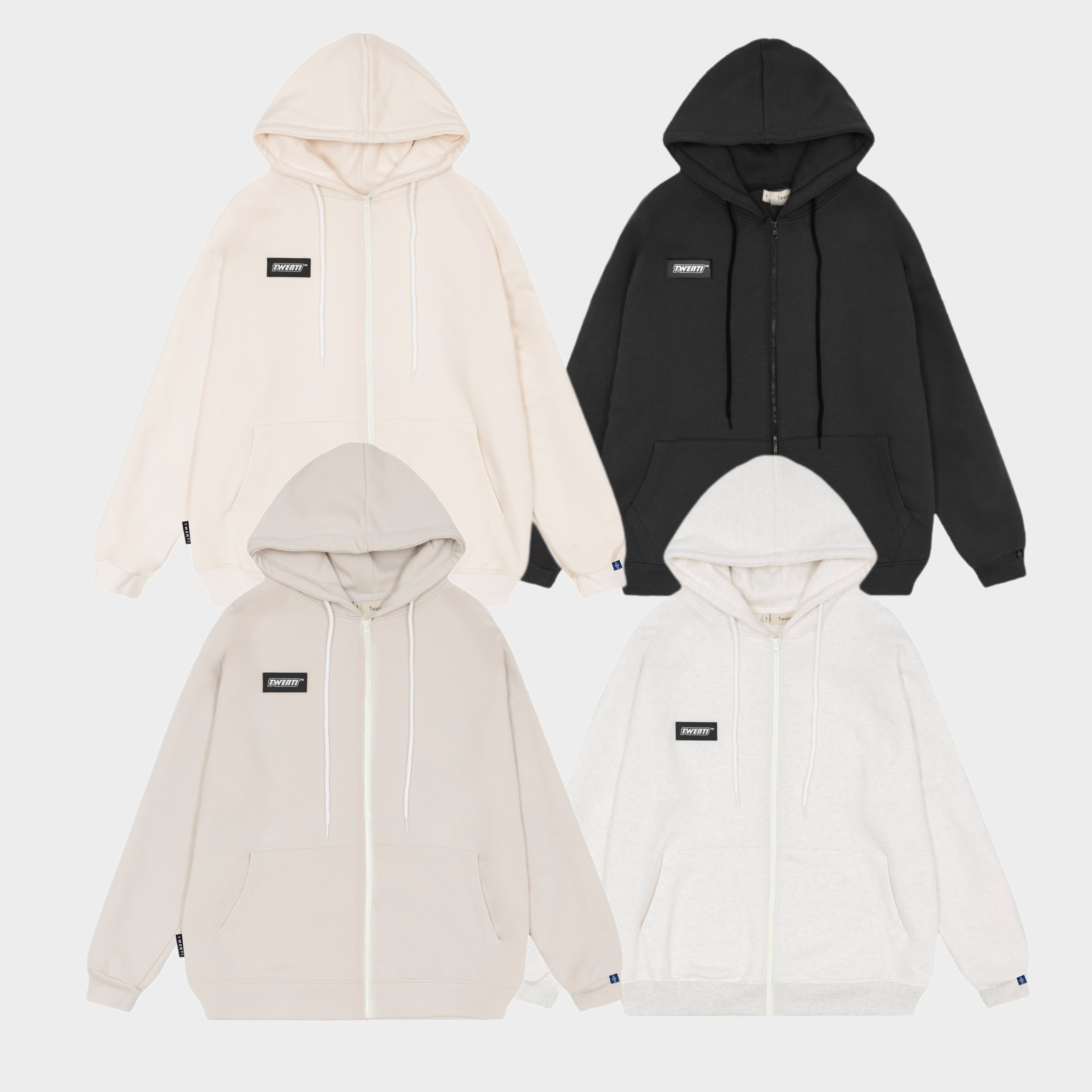 [Nhập Lazxuhuong03 - Giảm 40k/299k]ÁO HOODIE ZIP TWENTI TAG MẠC THỜI TRANG