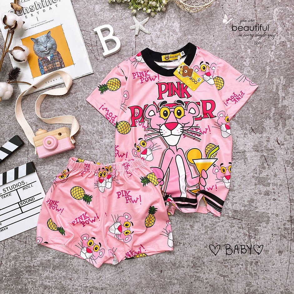 Đồ Bộ Pijama Thun Baby Họa Tiết Hoạt Hình Dễ Thương Cho Bé Trai P1 - 10-20kg
