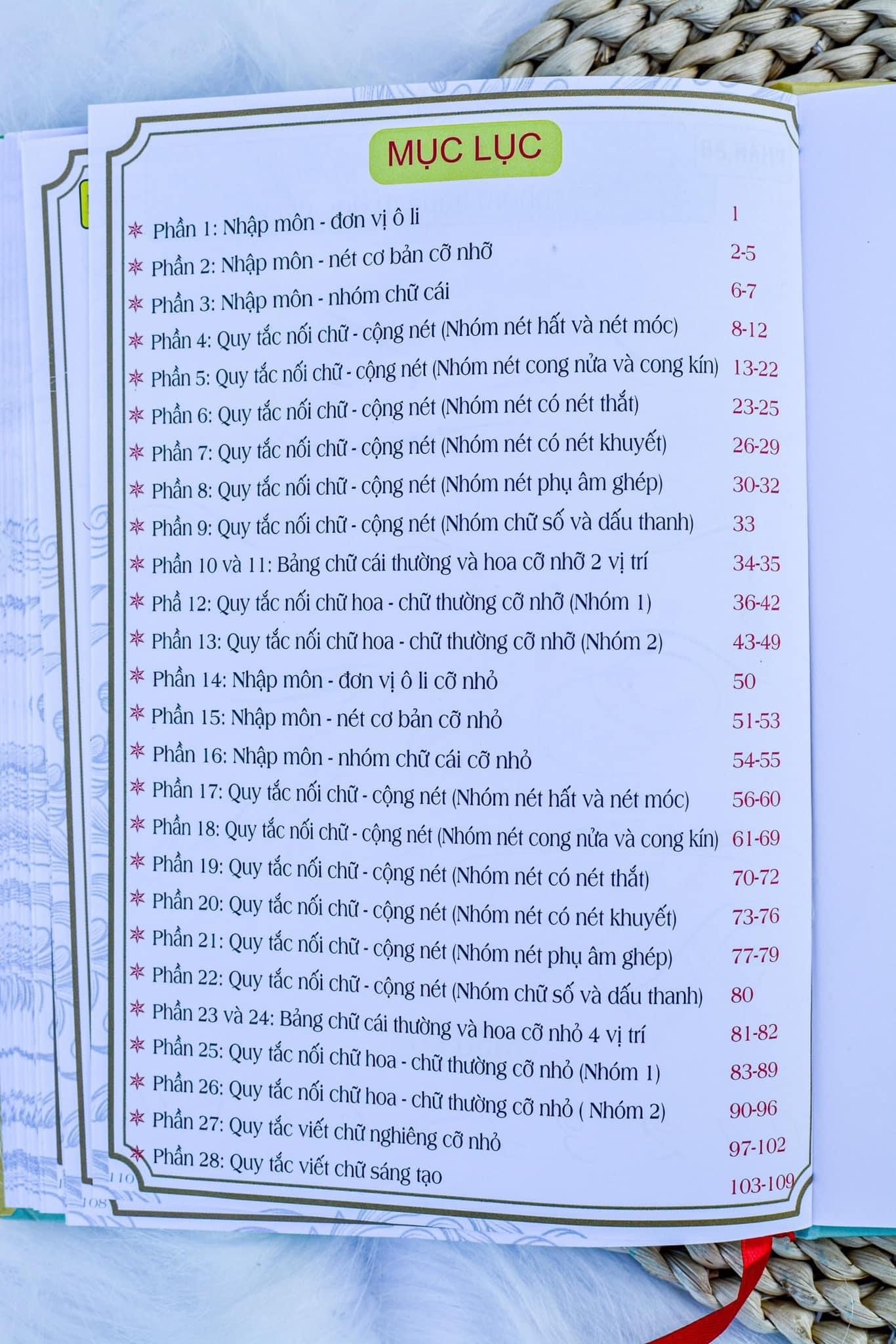 Sổ tay công thức luyện chữ đẹp