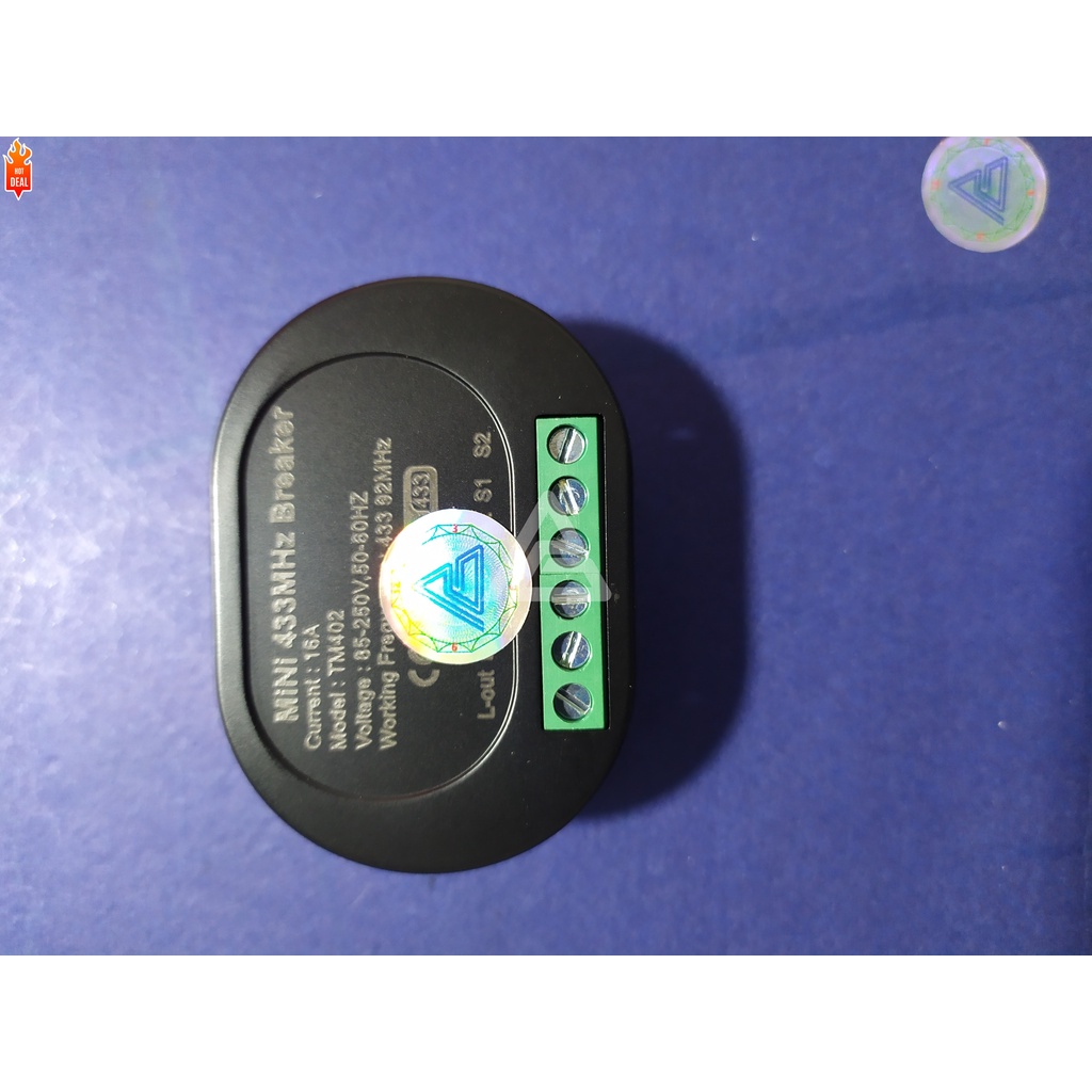 Bộ điều khiển RF433 Học Lệnh 220V-16A