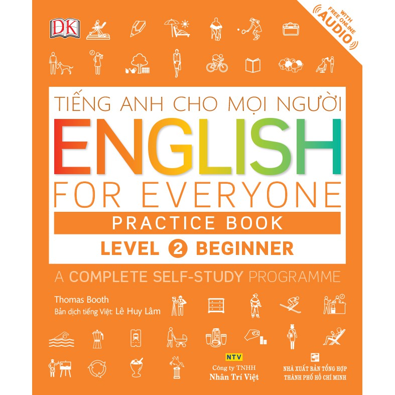 NS Minh Tâm - Sách - English for Everyone - Level 2 Beginner - Practice Book (kèm CD)