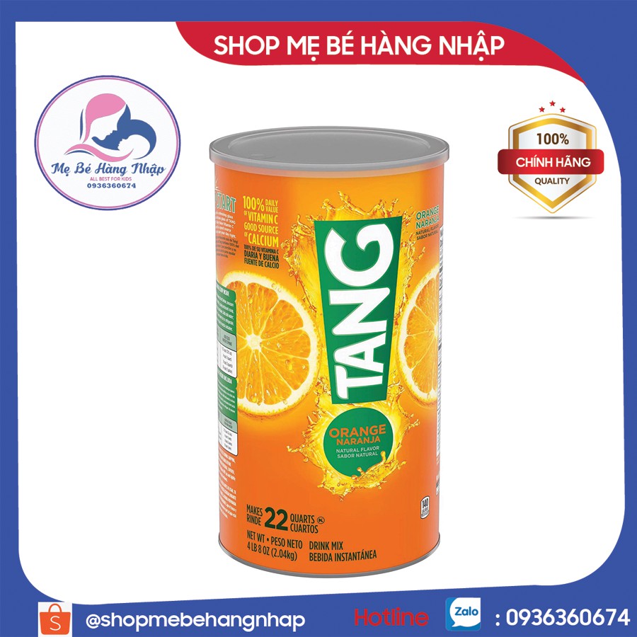 Bột pha nước cam tang 2.04kg- mỹ