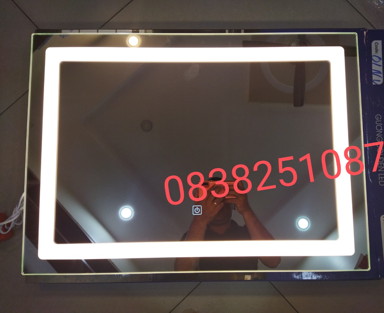 [HCM][500 X 700MM] GƯƠNG ĐÈN LED PHÒNG TẮM THÔNG MINH  GD01  - TÍCH HỢP ĐÈN LED VÀ CÔNG TẮC CẢM ỨNG TRÊN GƯƠNG