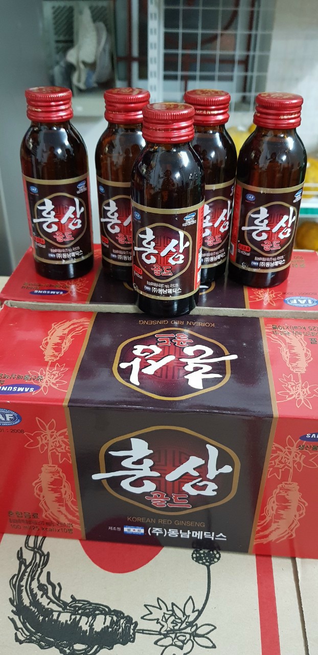 Nước Hồng Sâm Hàn Quốc  Hộp 10 chai x 100ml