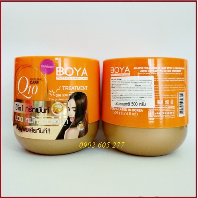 Kem ủ tóc BOYA Q10 Thái lan 500ml