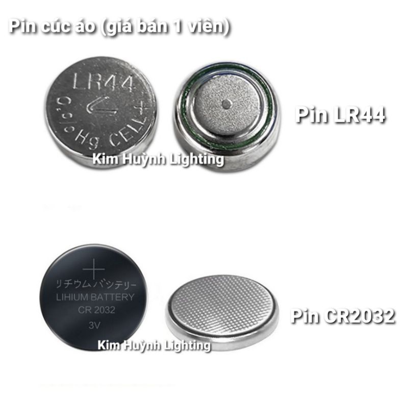 Pin cúc áo CR2032, LR44