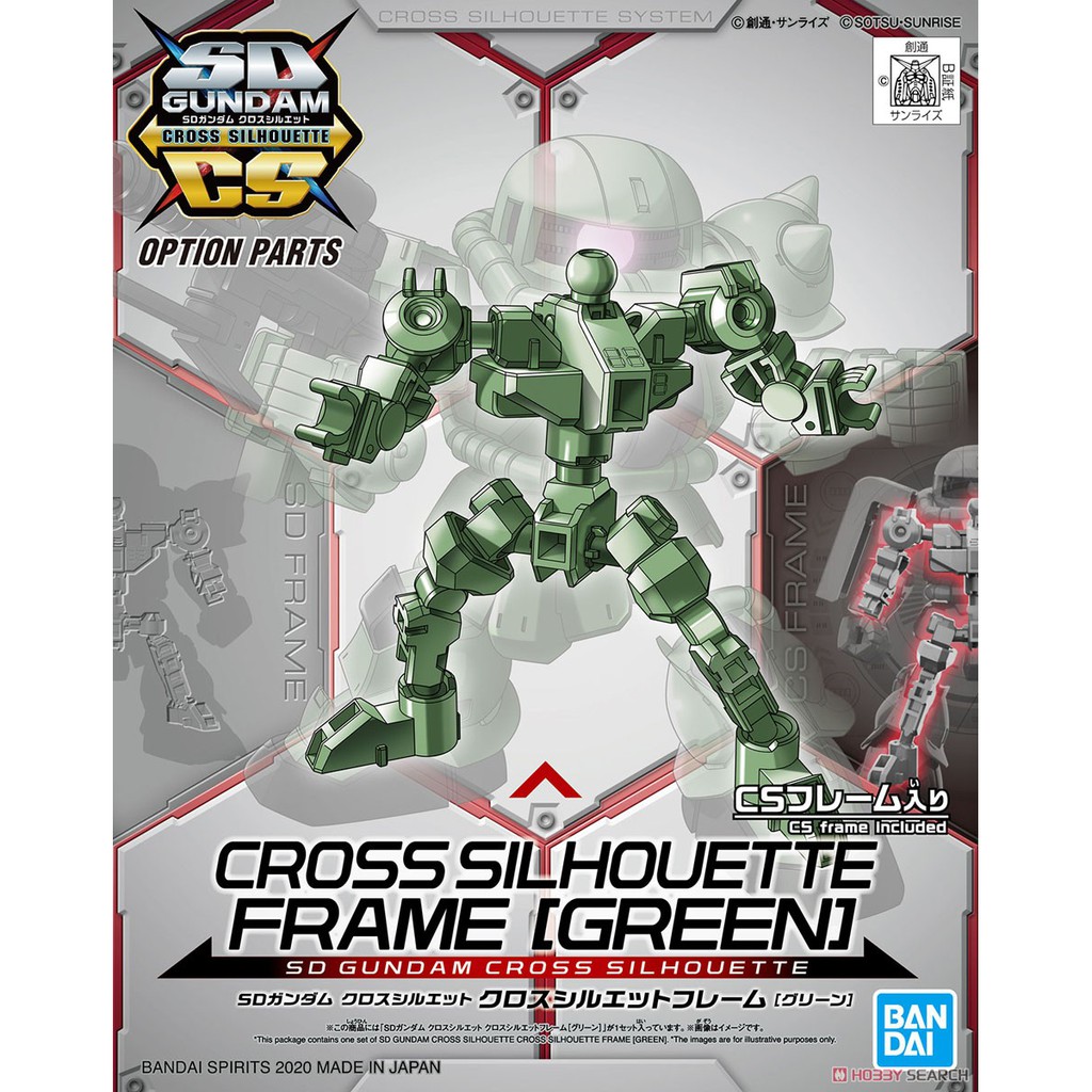 [Hoàn Tiền 10%]Mô Hình Lắp Ráp Sd gundamchat Cs Frame Green Bandai