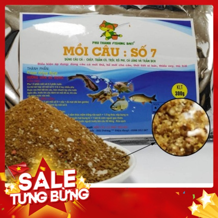 Mồi câu cá số 7 - Mồi câu cá Phú Thành