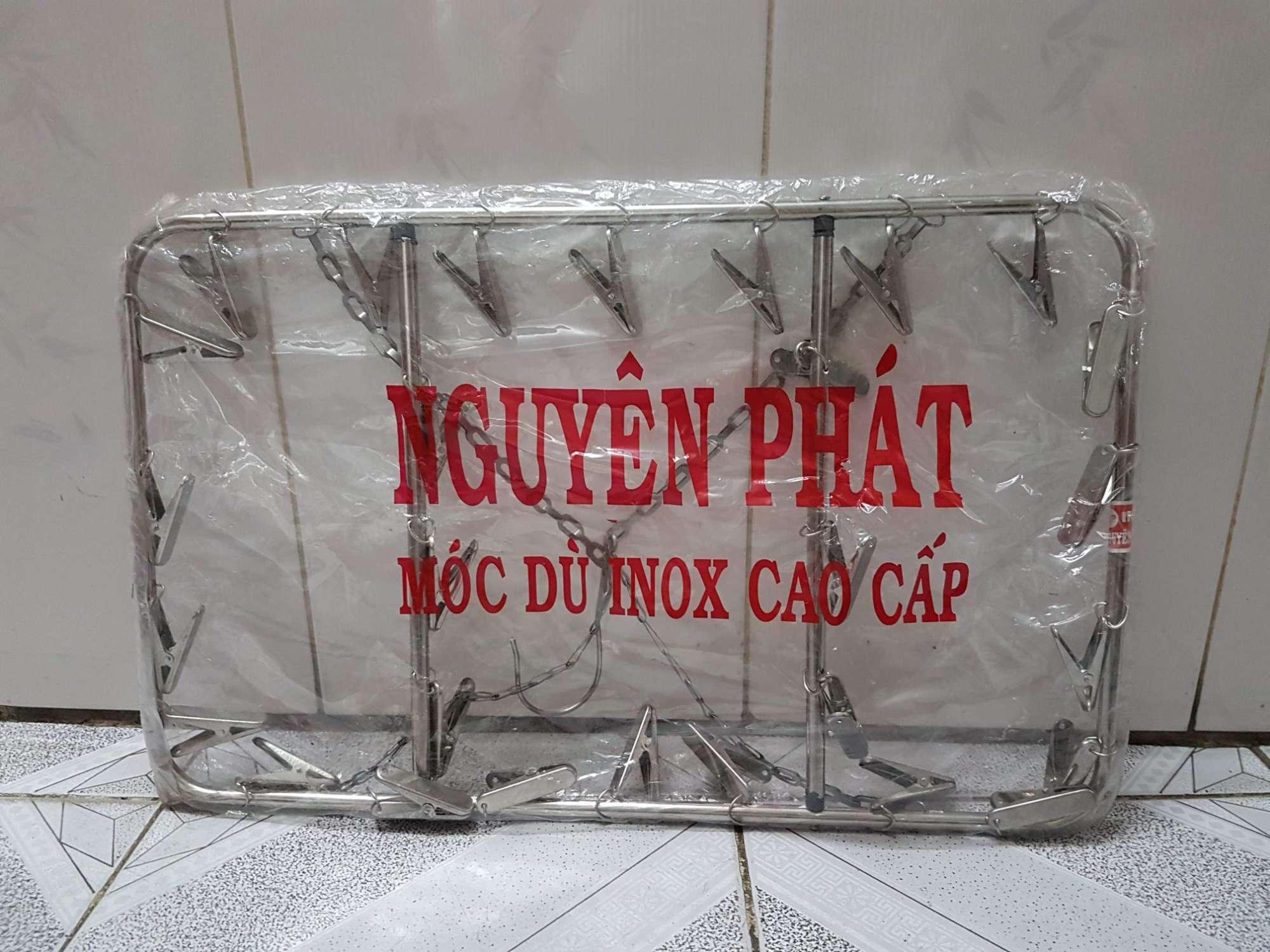 Móc dù inox 28 kẹp