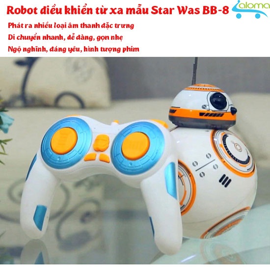 ROBOT ĐIỀU KHIỂN TỪ XA MẪU STAR WARS DROID BB-8