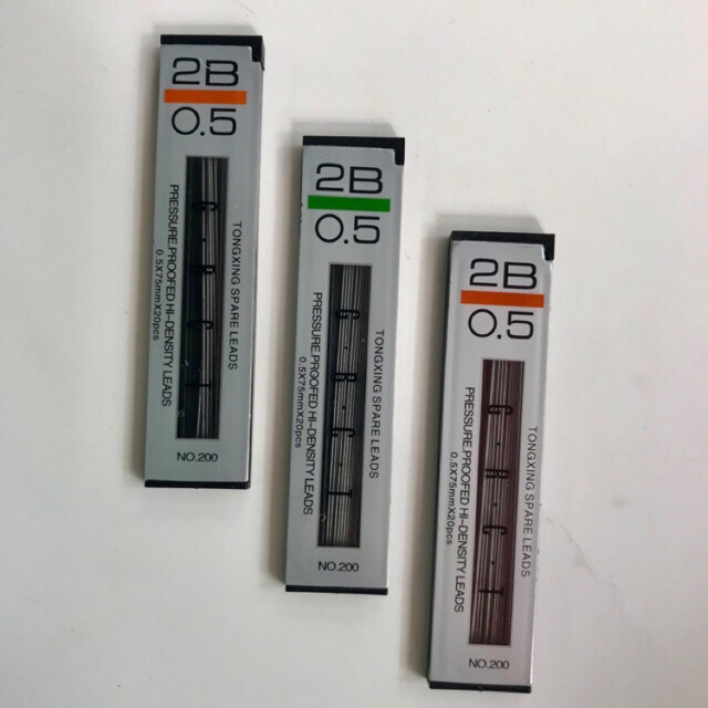 Ruột Bút Chì Kim,Ngòi bút chì Bấm 2B 0.5mm