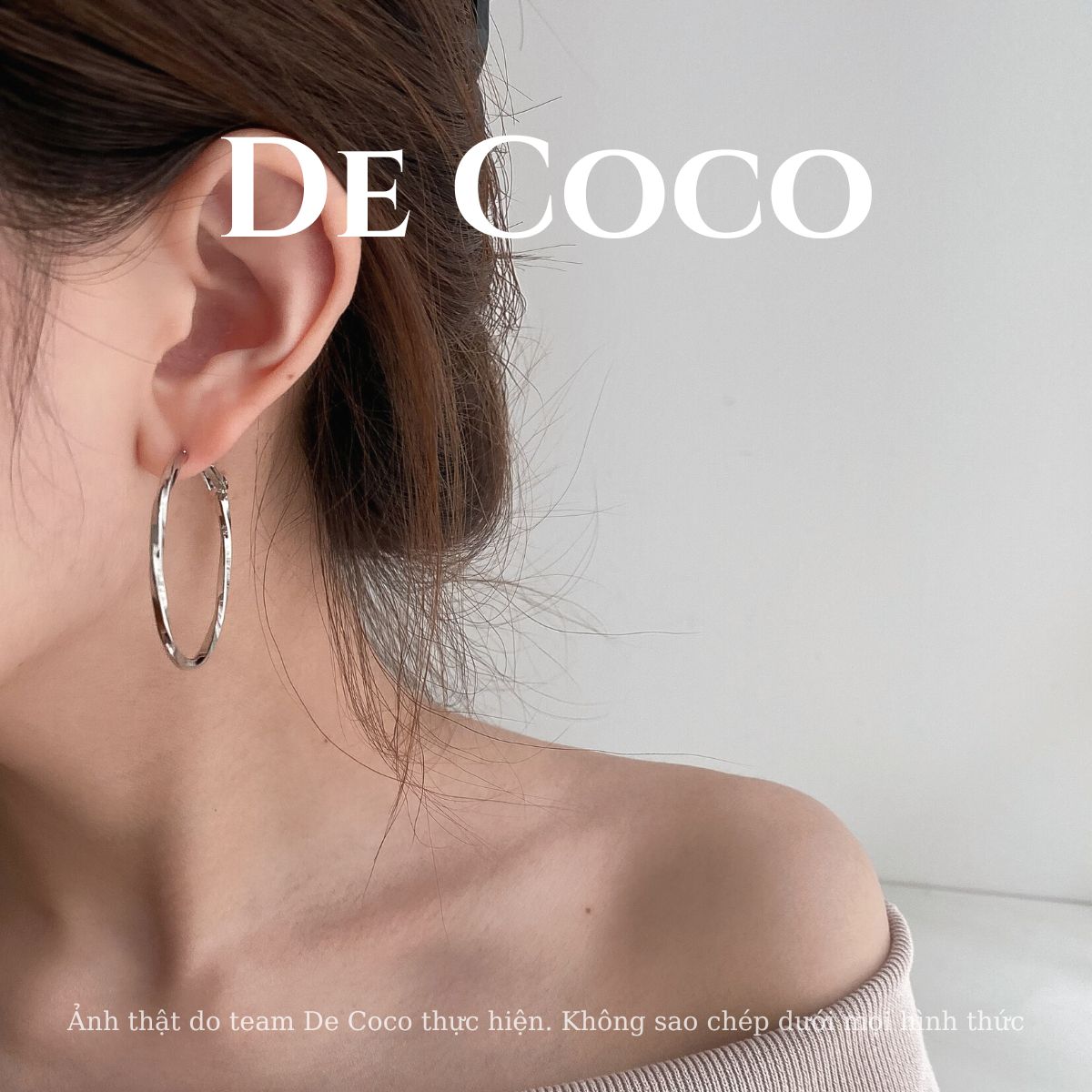 Khuyên tai vòng tròn De Coco