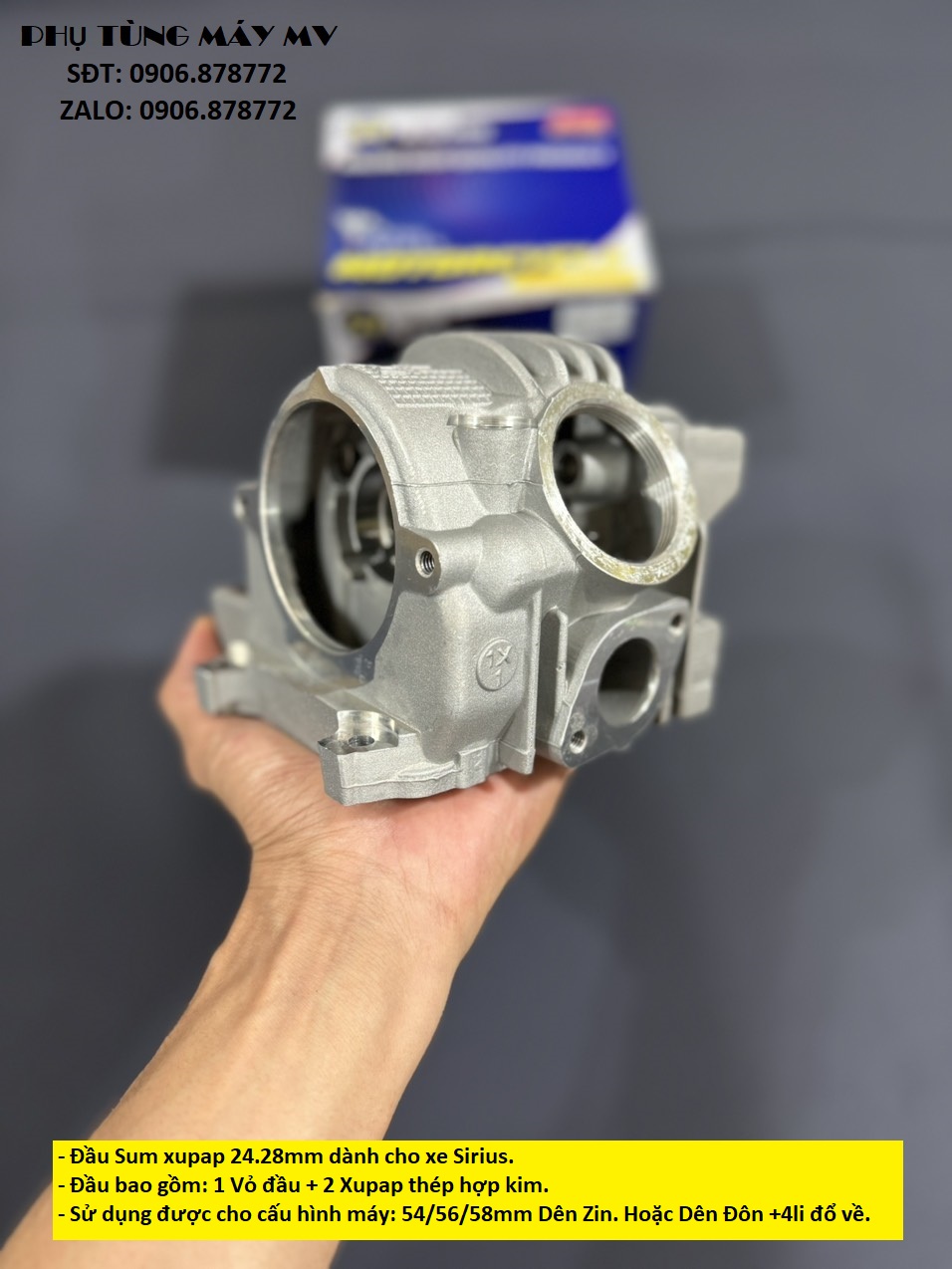 Đầu Sum Sirius 24.28 dành cho xe Sirius
