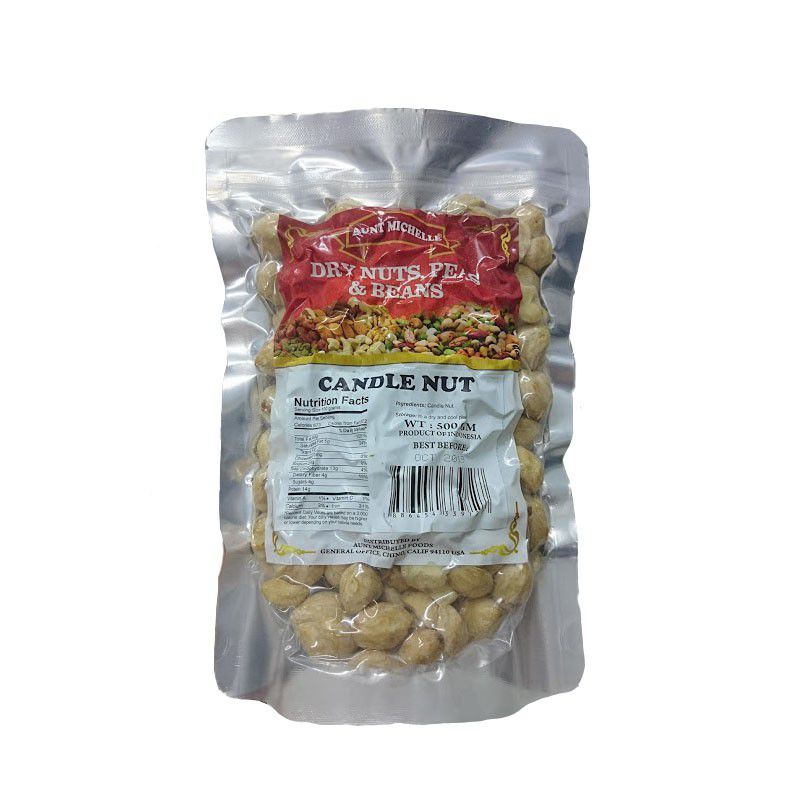 Quả thầu dầu tách vỏ hiệu A/M Candle Nut 500g