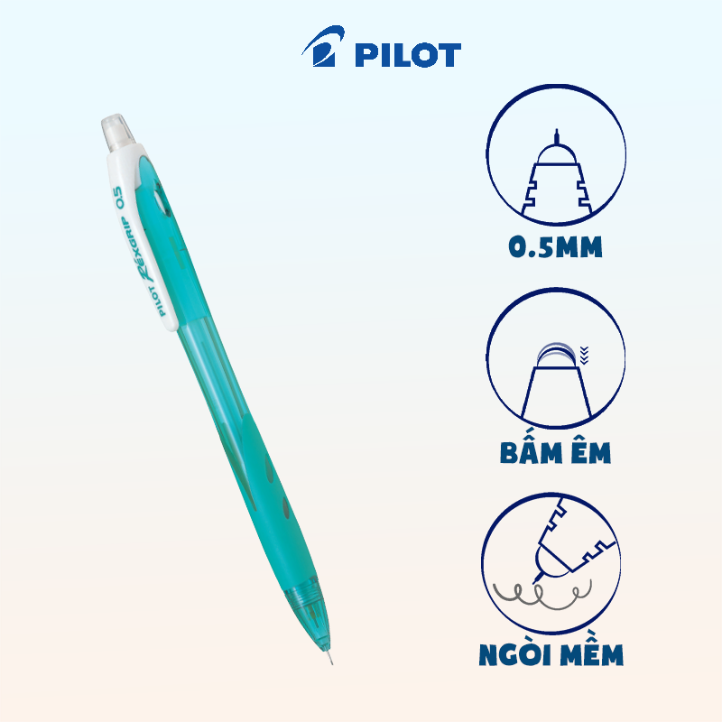 Bút chì bấm Pilot Rexgrip HRG10R-CL-BGD2B