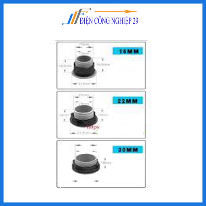 Nút bịt tủ điện có ren phi 22 ( 10 cái )