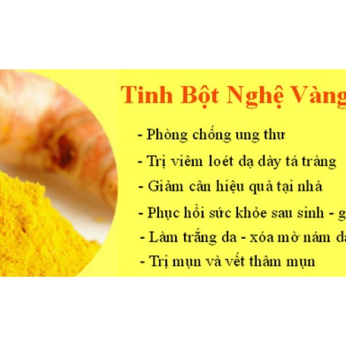 500Gr Tinh bột nghệ vàng nguyên chất 100%