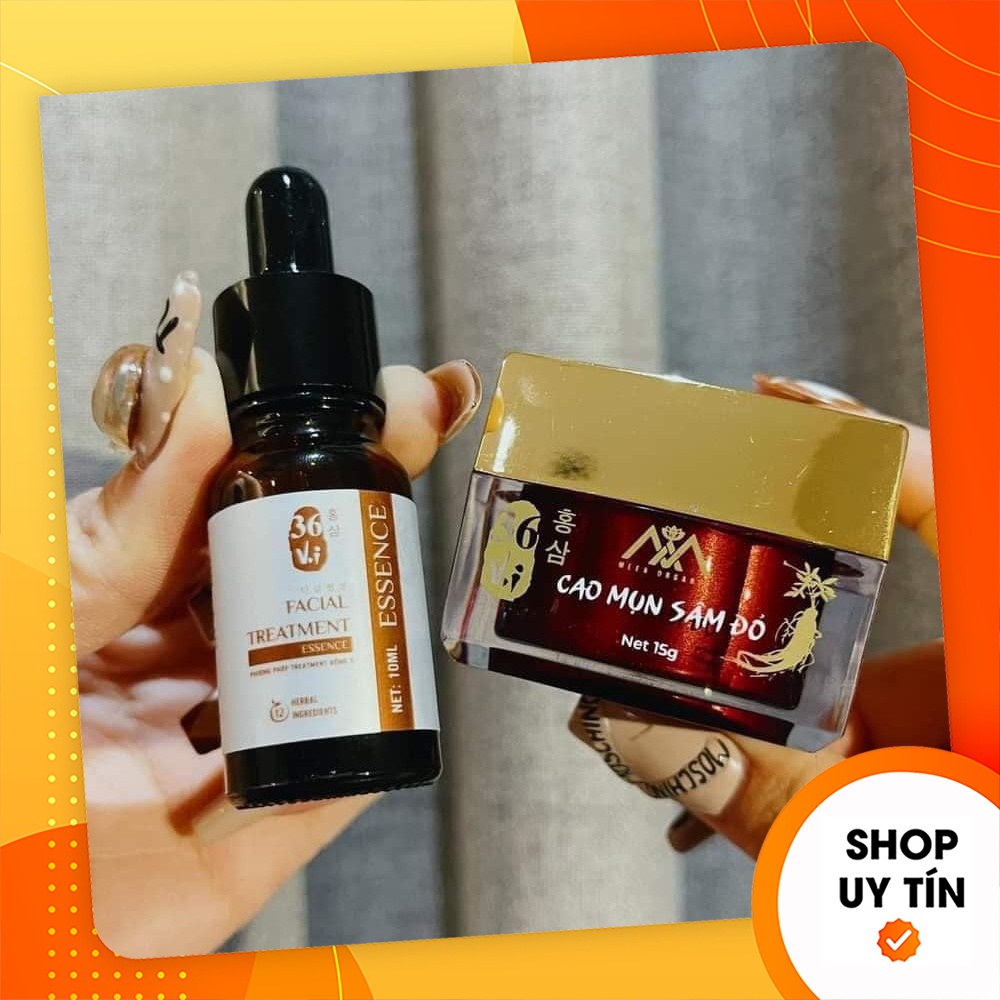 Combo cao mụn sâm đỏ 36 vị và cốt huyết thanh thảo dược Lớn
