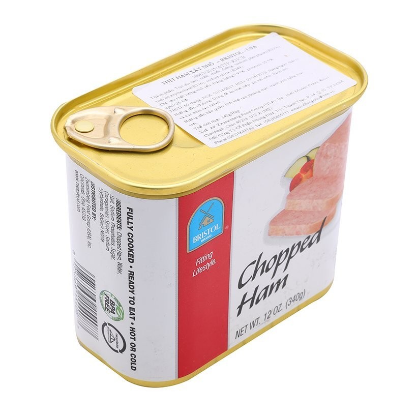 Thịt hộp xắt nhỏ Chopped Ham Bristol 340g