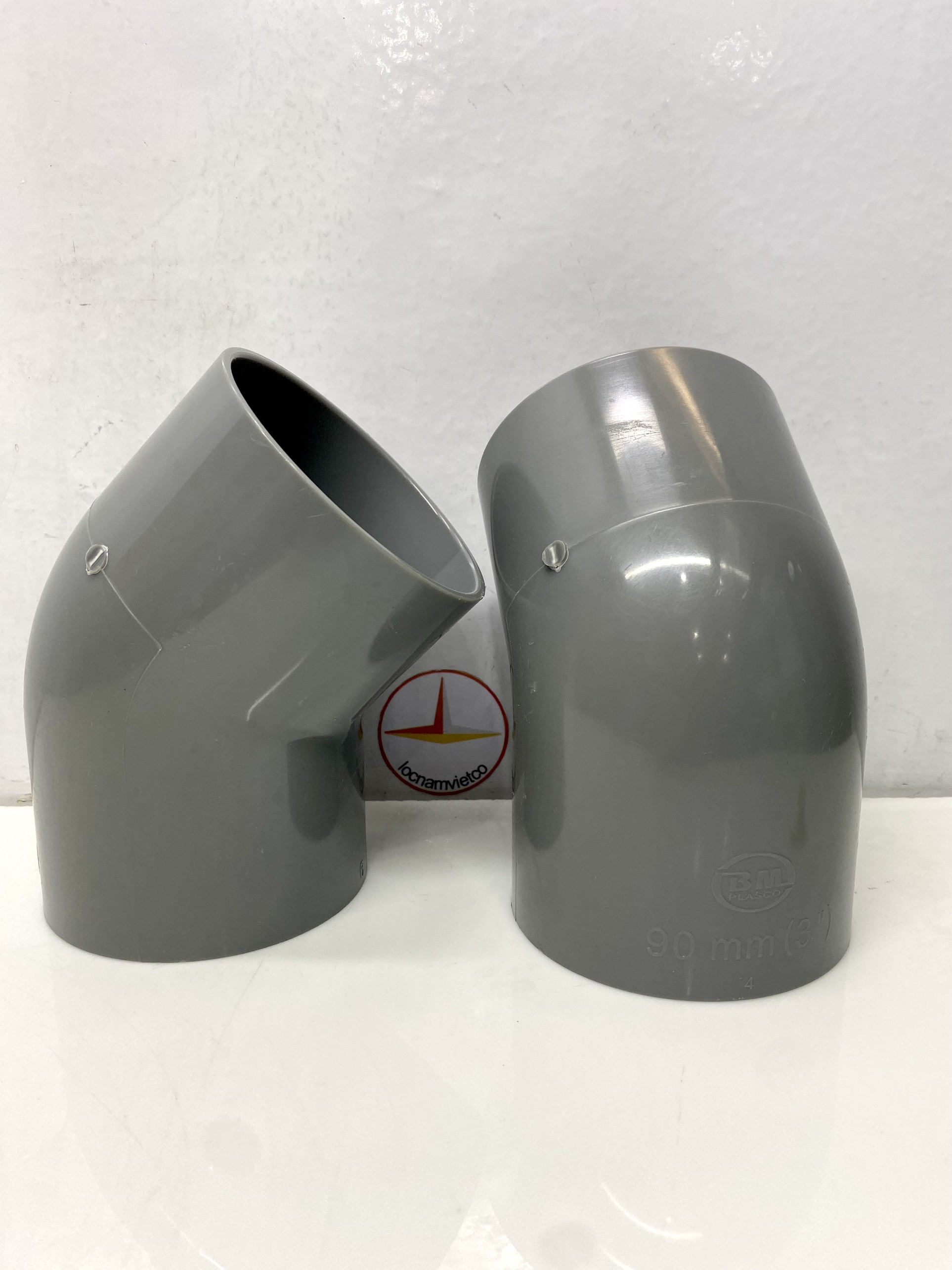 Lơi 90 nhựa PVC Bình Minh (45o ElBow)_L90M