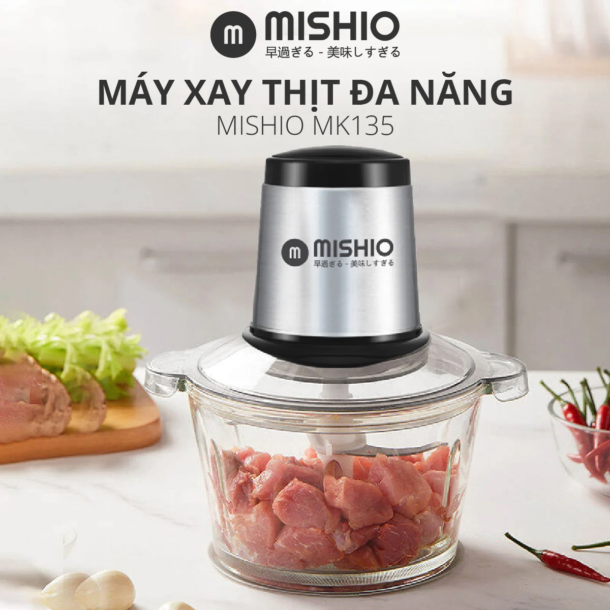 Máy xay đa năng Mishio - Hàng chính hãng