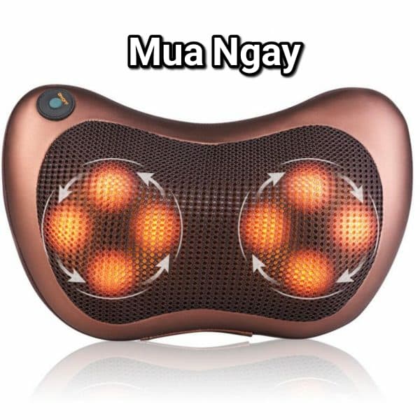 Gối massage hồng ngoại 8 bi Massage