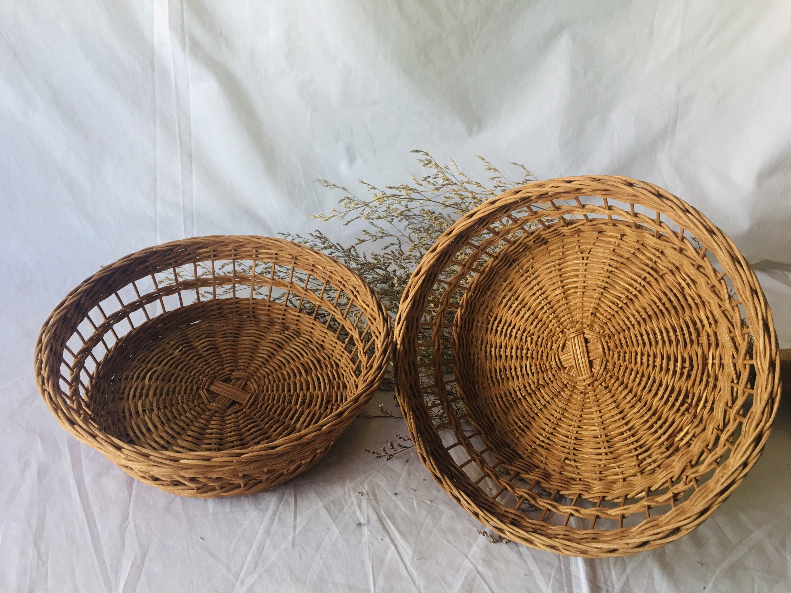 Rổ mây vintage đựng đồ đa năng