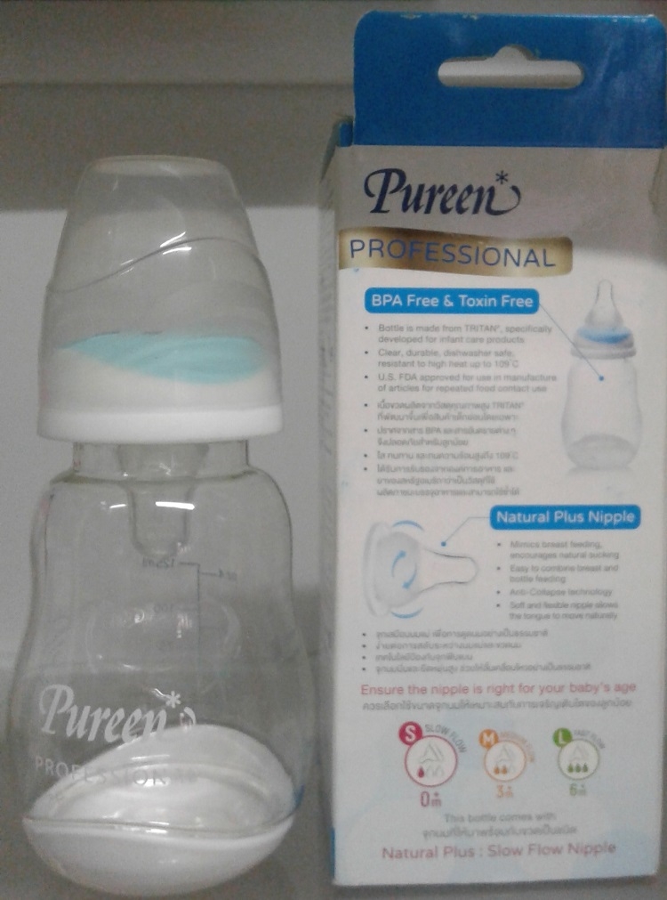 Bình sữa cổ hẹp Pureen 120ml,250ml