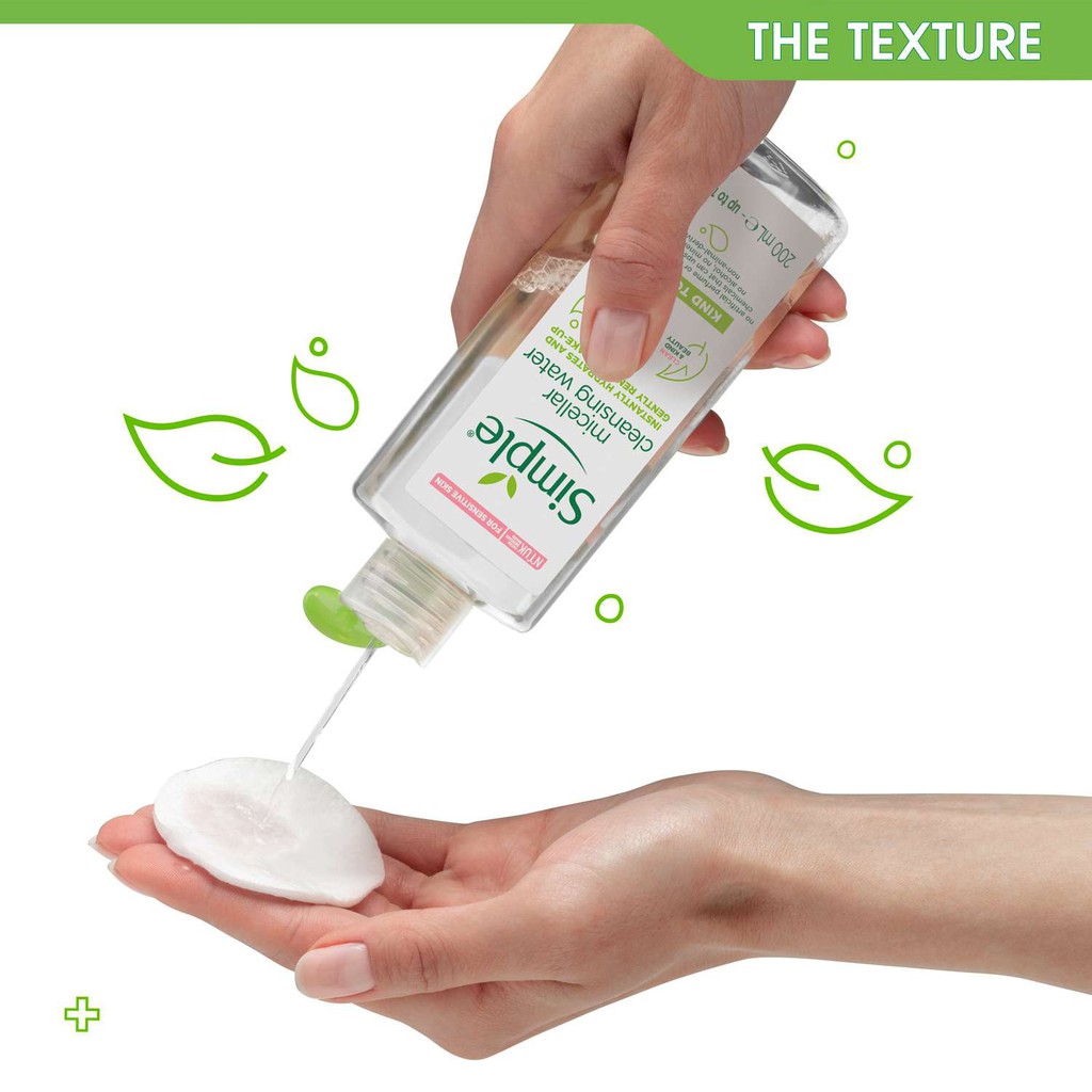 [HCM][Mẫu Mới] Nước Tẩy Trang Simple Micellar Cleansing Water 200ml/400ml