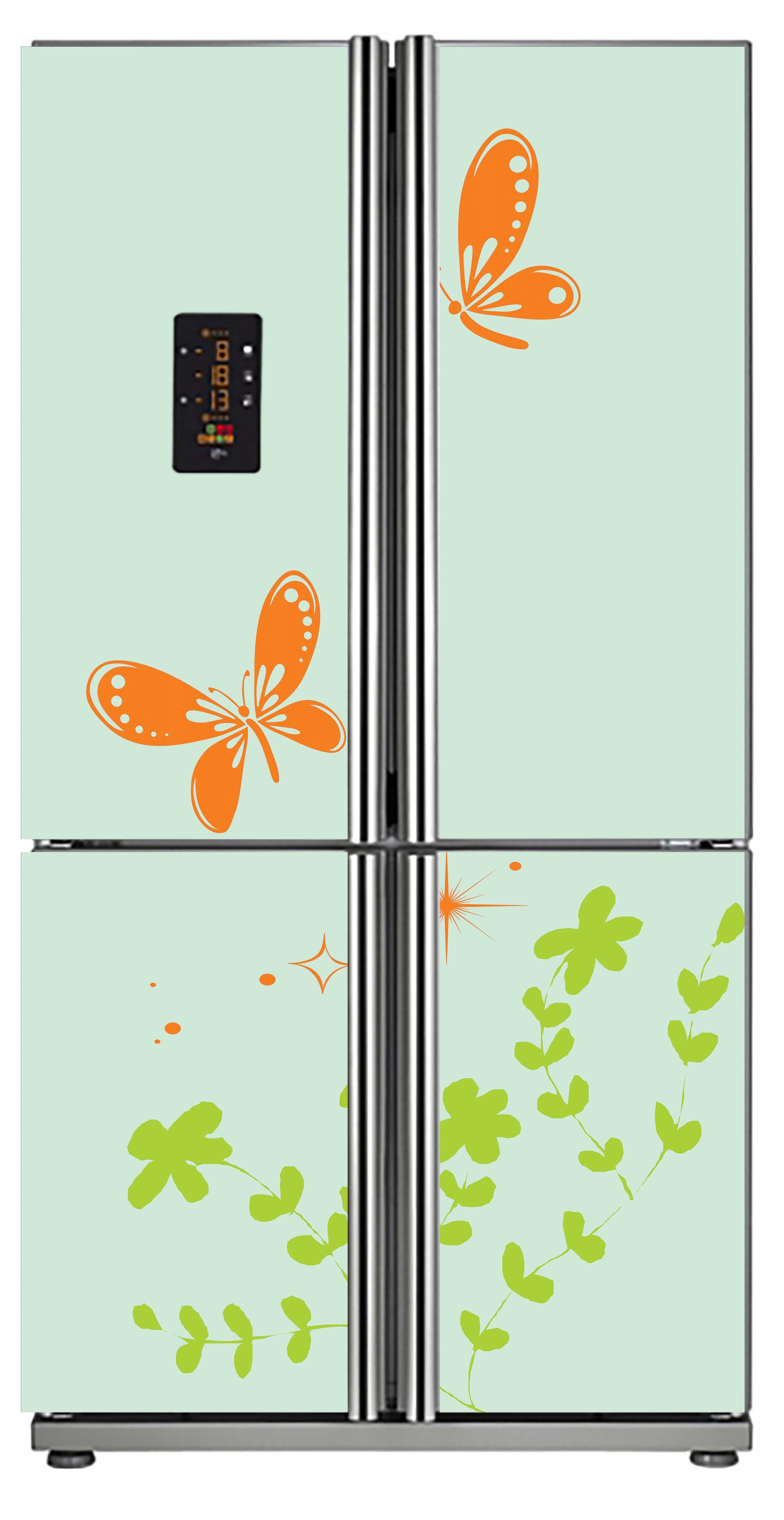 [HCM]Decal dán tủ lạnh 4 cánh