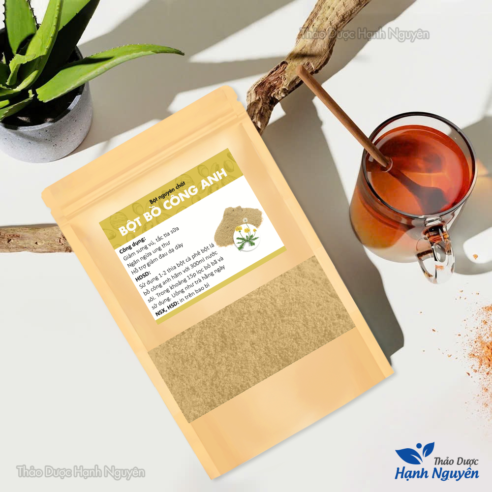 Bột lá bồ công anh nguyên chất 100g (Hỗ trợ phòng ngừa ung thư, u xơ)