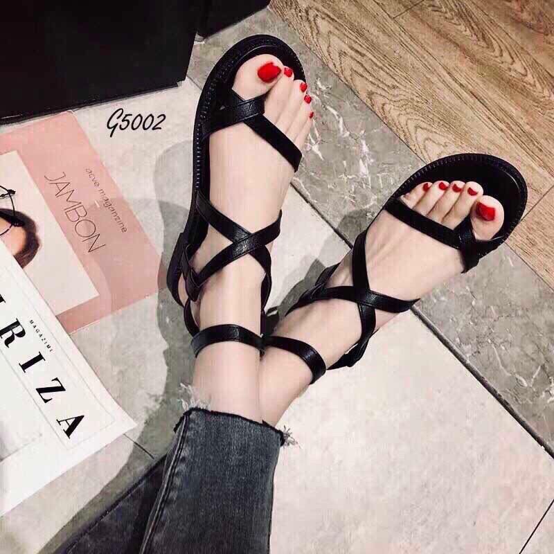 [HCM]Giày sandal nữ quai chéo cá tính