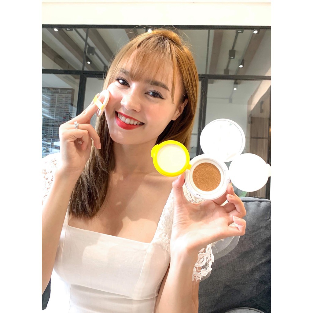 [Kèm Face Filler] Phấn nước kiềm dầu cấp ẩm Lemonade Matte Addict Dual Cushion 16g