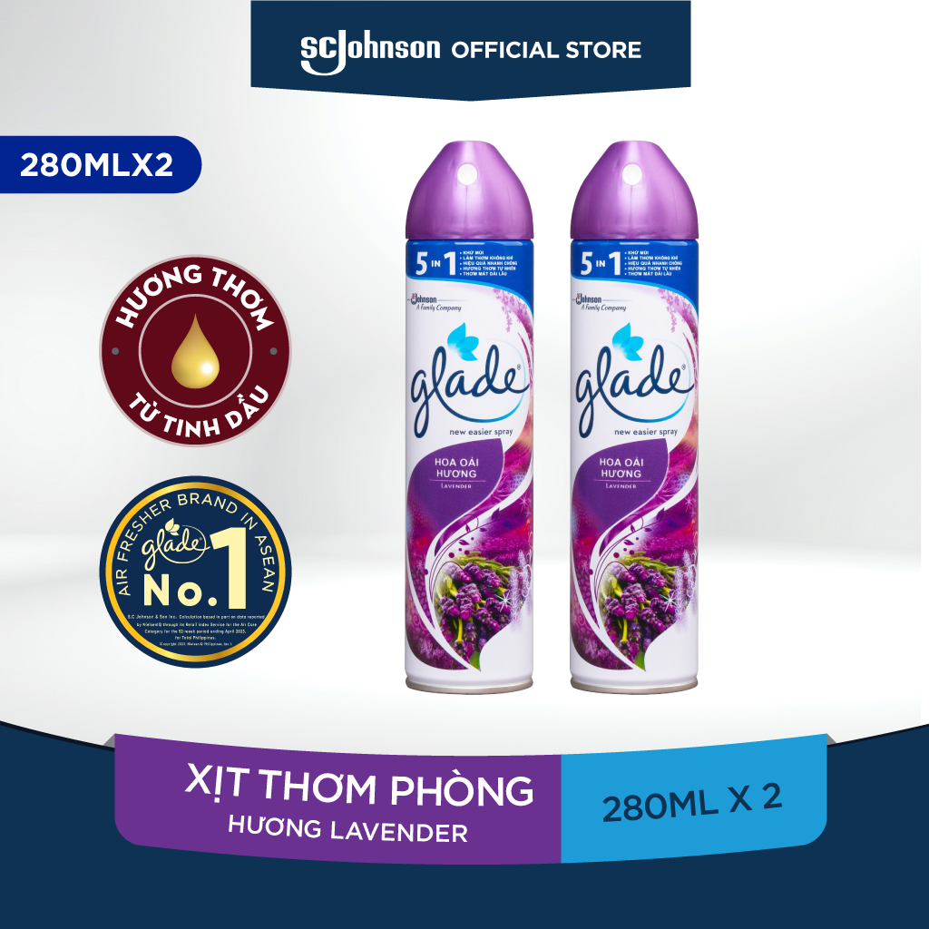 GLADE Combo 2 Xịt Thơm Phòng 280mlx2