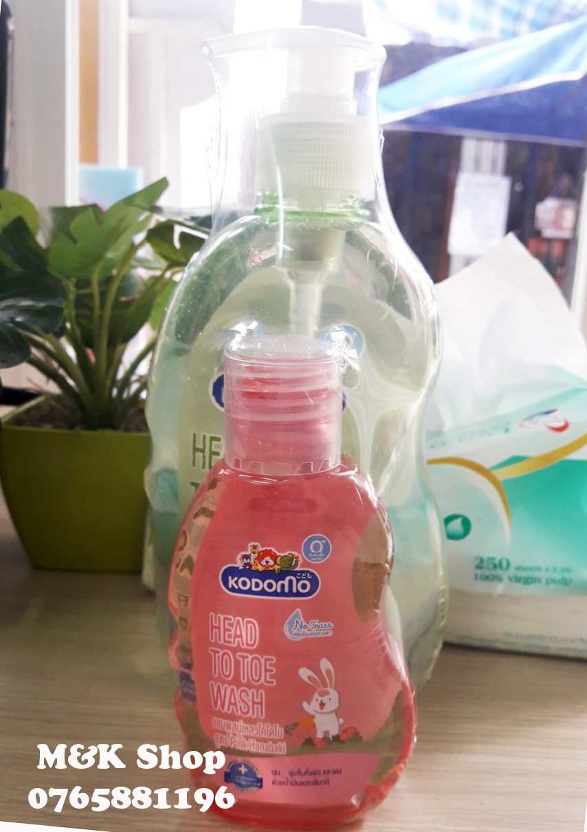 (Mua 1 tặng 1) Sữa tắm gội Kodomo cho trẻ sơ sinh 400ml