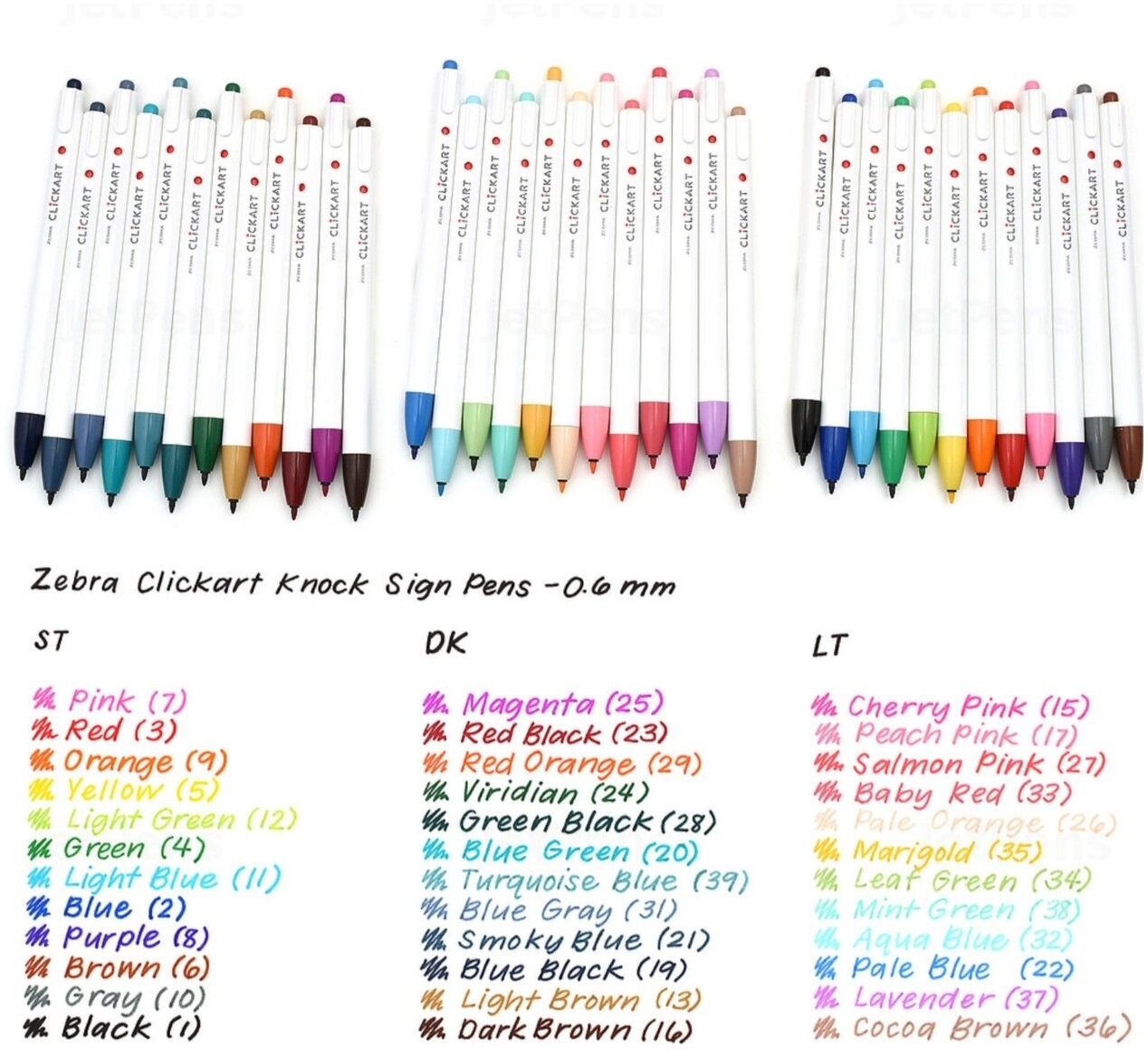 Bút Zebra click art Knock sign pen cỡ 0.6mm