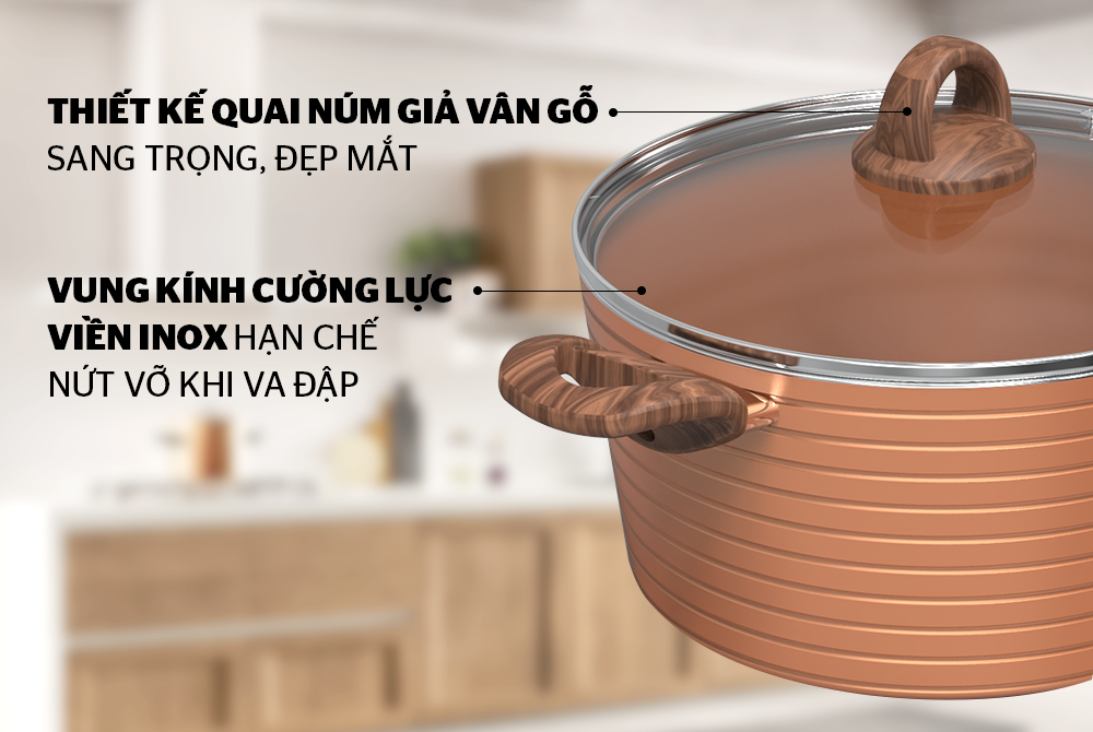 Bộ Nồi Ceramic Đáy Từ Sunhouse SHG2003MCB