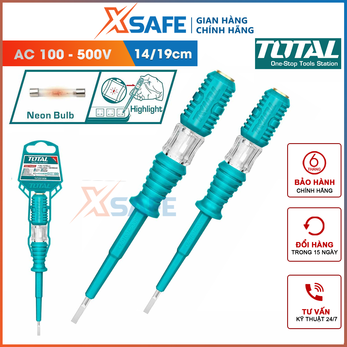 Total high quality plastic composite electrical tester pen electrical composite high temperature resistance electrical tester 291408