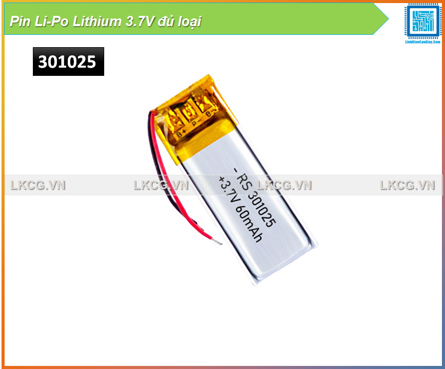 Pin li-po lithium 3.7v đủ loại