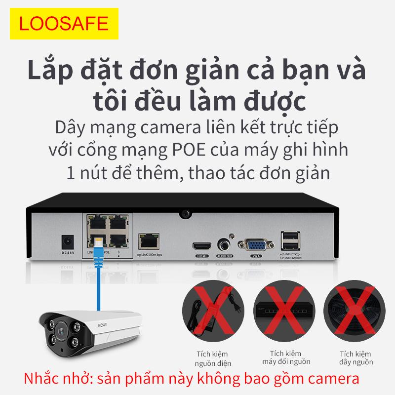 LOOSAFE Đầu ghi 08 kênh POE NVR