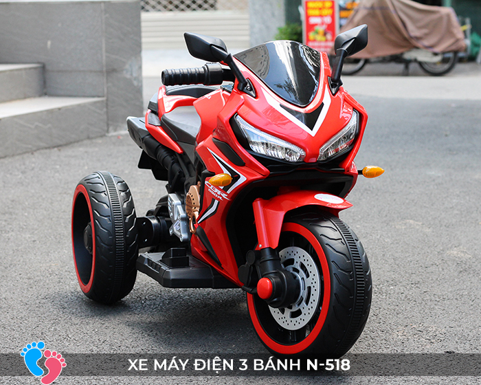 Xe mô tô điện 3 bánh sáng đèn N-518