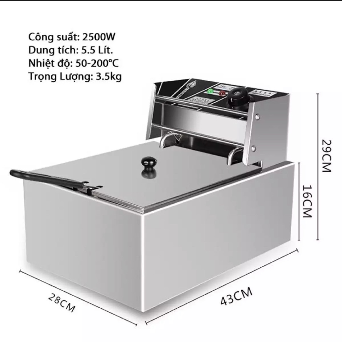 Điện trở bếp chiên nhúng điện 2.5KW 220V