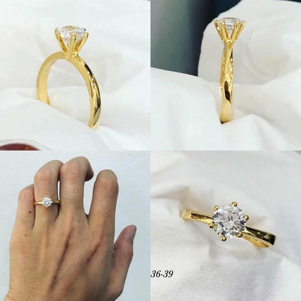 Nhẫn đá nữ vàng 10k NV57