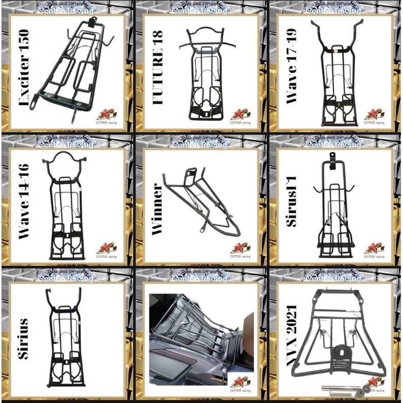 Baga inox sơn tĩnh điện màu đen winner x